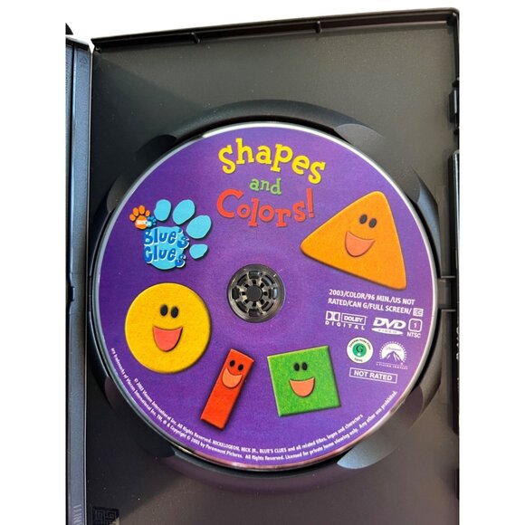 Blues Clues Shapes And Colors Full Screen DVD 2003 Educational Show Pre-Owned - Picture 2 of 4
